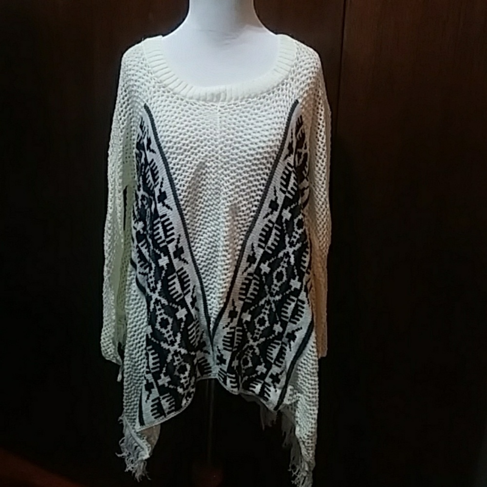 Brand New Sweater with Aztec Front Print